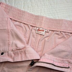 Hammies High Waisted Corduroy Shorts Powder Pink Light Pink